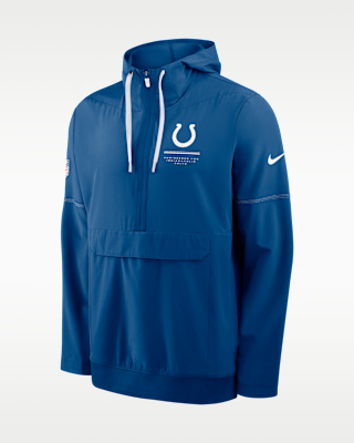 Indianapolis Colts Sideline Anorak Men's Nike NFL 1/2-Zip Hooded